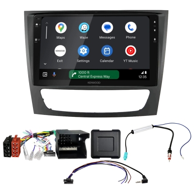 Kenwood DMX80AXS Autoradio-Paket für Mercedes E-Class W211 och CLS C219