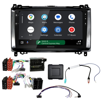 Kenwood DMX80AXS Autoradio-Paket für Mercedes A-klass, B-klass och Vito/Viano