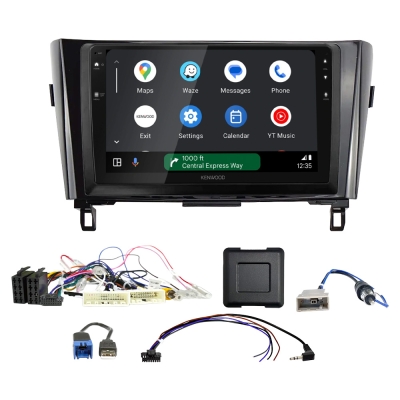 Kenwood DMX80AXS Autoradio-Paket für Nissan Qashqai, X-Trail och Rogue