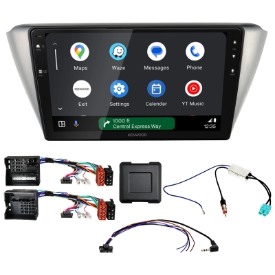 Kenwood DMX80AXS Autoradio-Paket für Skoda Fabia NJ 2015-2023