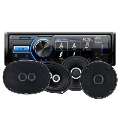 JVC KD-X560BT & GAS Silver-Lautsprecher