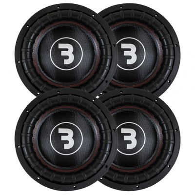 4er-Pack Bass Habit Elite 2 E2300D1, 12-Zoll-Tieftöner