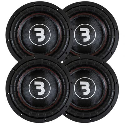 4er-Pack Bass Habit Elite 2 E2300D2, 12-Zoll-Tieftöner