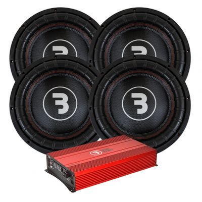 4er-Pack Bass Habit E2380D1 & SE8000.1D2, brutales Basspaket