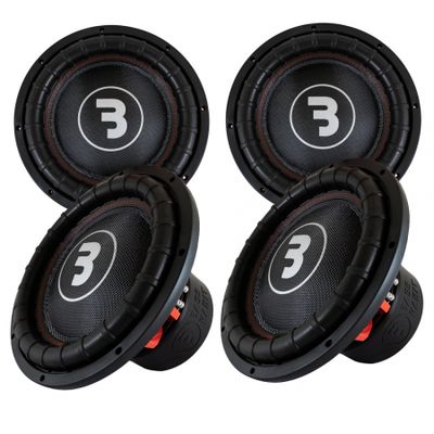 4er-Pack Bass Habit Elite 2 E2380D1, 15-Zoll-Tieftöner