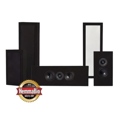 DLS Flatbox XL On-Wall Lautsprecherpaket 5.0, schwarz