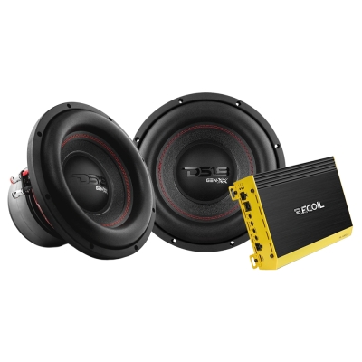 2er-Pack DS18 GEN-XX10.4DHE mit Recoil RL1000.1, 2x10