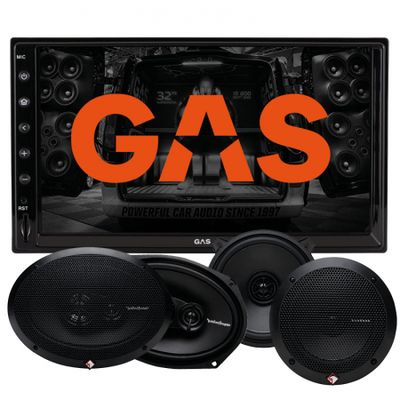 GAS GMV651BT & Rockford Fosgate Prime-Lautsprecher