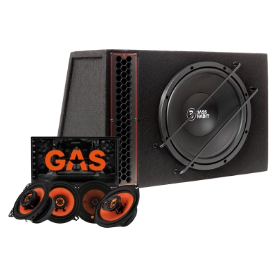 Bass Habit PL112A mit MAD X1-Lautsprechern & GMV651BT, Komplettpaket