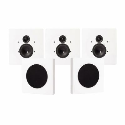 DLS Flatbox D-One On-Wall 5.0-Lautsprecherpaket, weiß