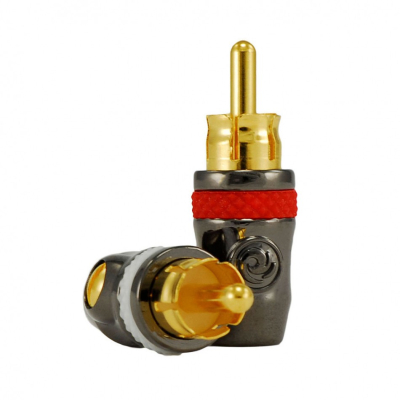 Planet Waves HD-RCA lötfreie RCA-Stecker, rotes und weißes Paar
