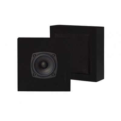 2er-Set DLS Flatbox Slim Mini Wandlautsprecher, mattschwarz