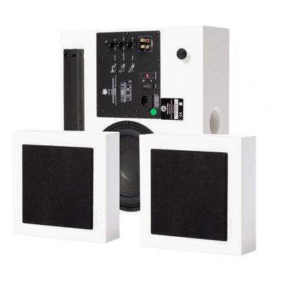DLS Flatbox Mini On-Wall 2.1-Lautsprecherpaket, weiß