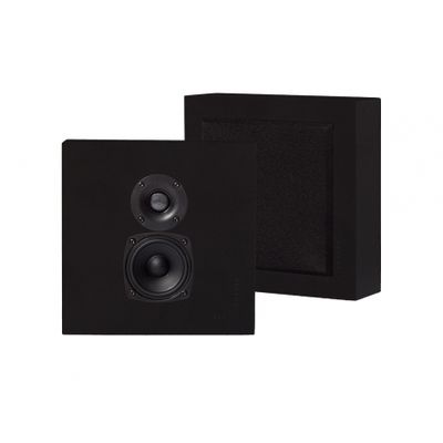 2er-Set DLS Flatbox Mini On-Wall-Lautsprecher, mattschwarz