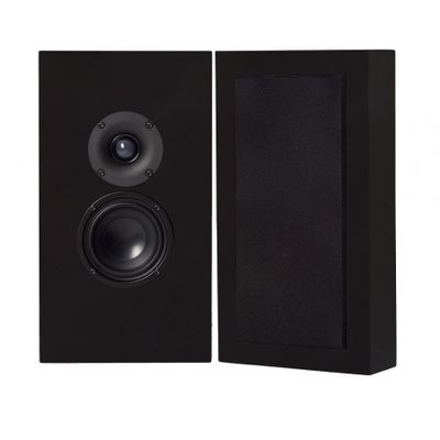 2er-Set DLS Flatbox Midi On-Wall-Lautsprecher, mattschwarz