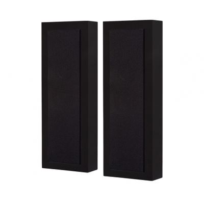 2er-Set DLS Flatbox Slim Large Wandlautsprecher, mattschwarz