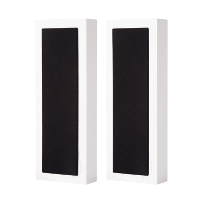 2er-Set DLS Flatbox Slim Large Wandlautsprecher, mattweiß