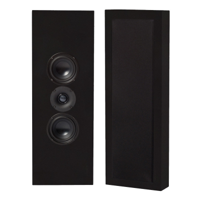 2er-Set DLS Flatbox XL On-Wall-Lautsprecher, mattschwarz