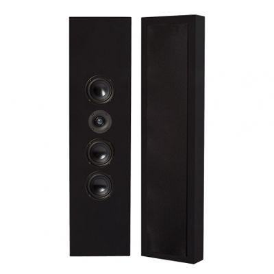 2er-Set DLS Flatbox XXL On-Wall-Lautsprecher, mattschwarz
