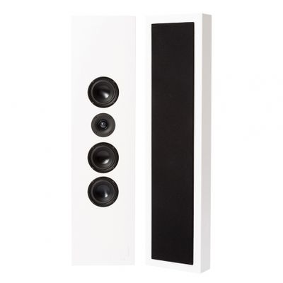 2er-Set DLS Flatbox XXL On-Wall-Lautsprecher, mattweiß
