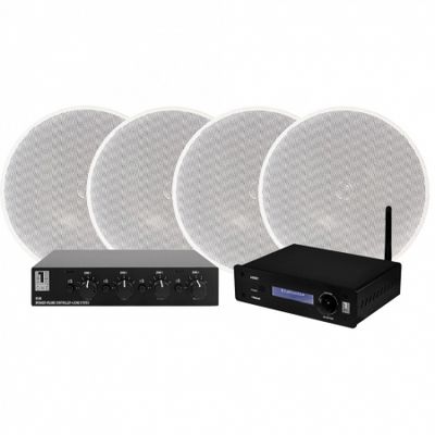System One A50BT mit SC4B Lautsprecherumschalter & DLS IC621, 2 Paare