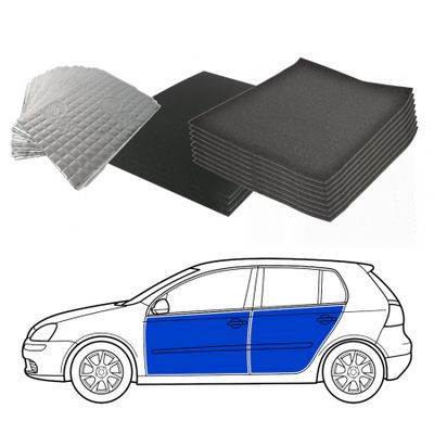 Dämmung für Hatchback, Vorder- und Hintertüren mit Türverkleidungen