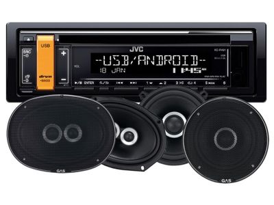 JVC KD-R491 & GAS SILVER-Lautsprecher