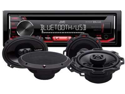 JVC KD-R794BT & Rockford Fosgate PUNCH-Lautsprecher
