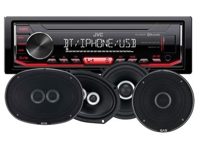 JVC KD-X352BT & GAS SILVER-Lautsprecher