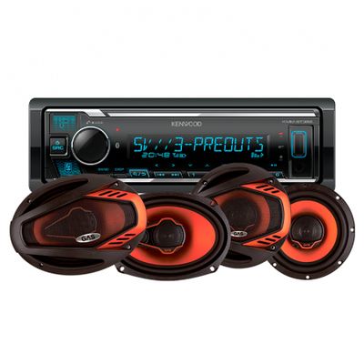 Kenwood KMM-BT358 & GAS BEAT Lautsprecher, Car-HiFi-Paket
