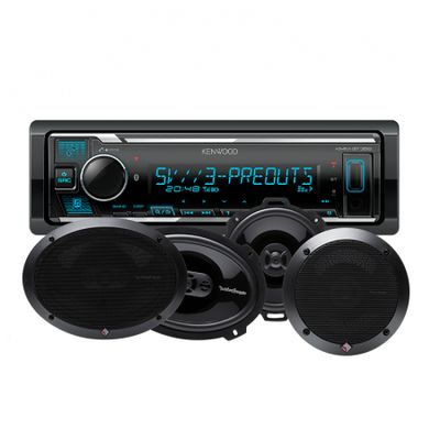 Kenwood KMM-BT358 & Rockford Fosgate PUNCH-Lautsprecher