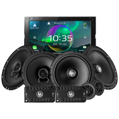 JVC KW-M875DBW mit DLS Performance-Lautsprechern, Car-Audio-Paket