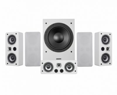 Dynavoice Magic LCR-4 EX v3 Lautsprecherpaket 5.1 mit MW12, weiß