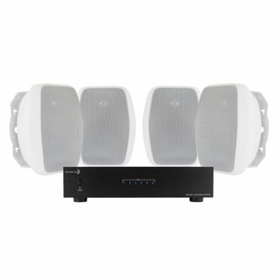Dayton Audio MA1240 und 2 Paar System One OD570 für das Fitnessstudio oder die Terrasse