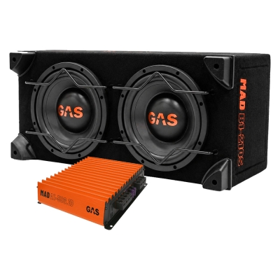 GAS MAD B1-210S mit MAD A1-500.1D, 2x10 Zoll Basspaket