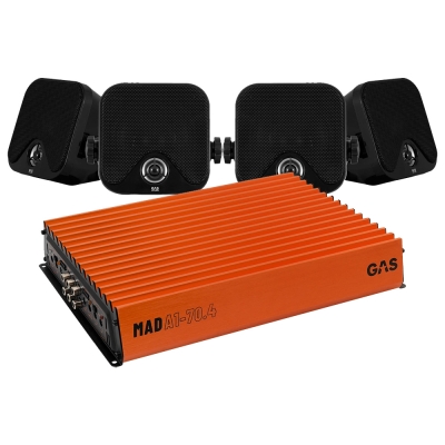 4er-Pack GAS MAD BK1-44 mit MAD A1-70.4, Heckablagen-Paket