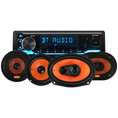 GAS MAD M130-BTN mit MAD K2/X2-Lautsprechern, Autoradio-Paket