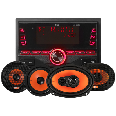 GAS MAD M230-BTN mit MAD K2/X2-Lautsprechern, Autoradio-Paket