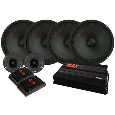 4er-Pack GAS MAD PM2-104 SPL mit Verstärker, mittel