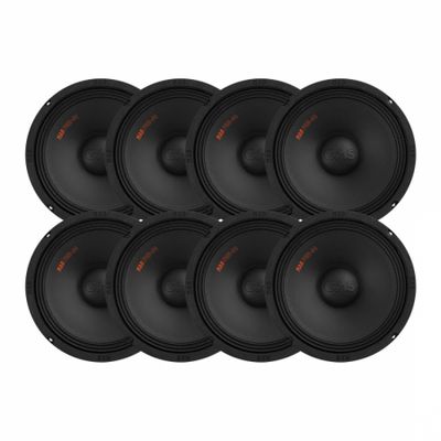 8er-Pack GAS MAD PM2-104, großartige 10-Zoll-Mitteltöner