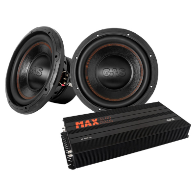 2er-Pack GAS MAD S3-10D2 & MAX A2-1500.1DL, Basspaket