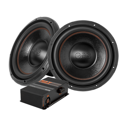GAS MAD S3-12D2 & MAX PA1-1500.1DZ2, Basspaket