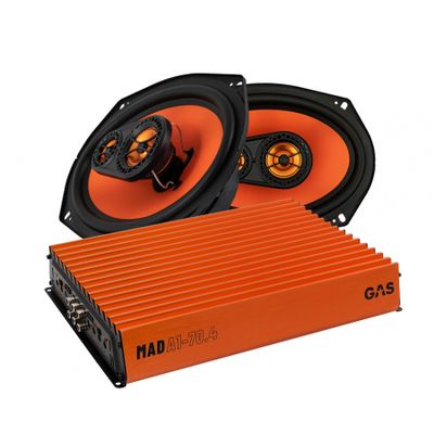 GAS MAD X1-694 Koaxiallautsprecher & MAD A1-70.2, Hutablagenpaket