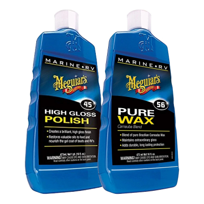 Meguiar's Bootspflege-Paket, Politur + Wachs