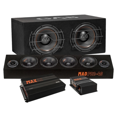 GAS MAX B1-212 Raggarpaket mit MAD PB2-46 und Verstärker