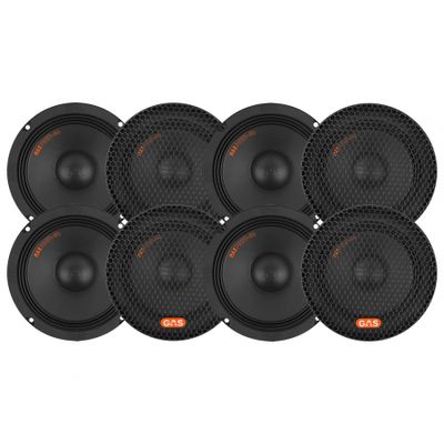 8er-Pack GAS MAX PMW1-64, 6,5-Zoll-Bass/Mittelbass
