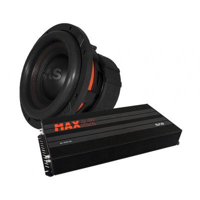 GAS MAX S1-10D2 & MAX A2-1500.1D, Basspaket