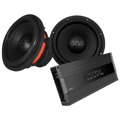 2er-Pack GAS MAX S1-12D1 mit Recoil SPL3800.1, 2x12