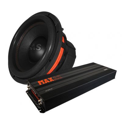 GAS MAX S1-12D1 & MAX A2-2500.1DL, Basspaket
