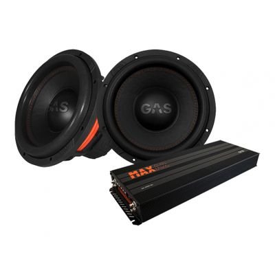 2er-Set GAS MAX S1-12D1 & MAX A2-2500.1DL, Basspaket
